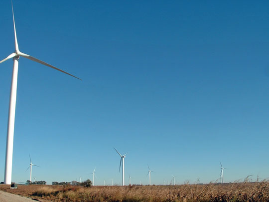 Rockport, Missouri, Powered Only by Wind Turbines 