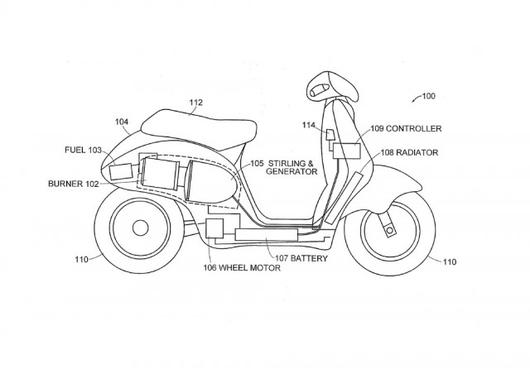 Dean Kamen's Stirling Engine Hybrid Scooter Runs on Anything