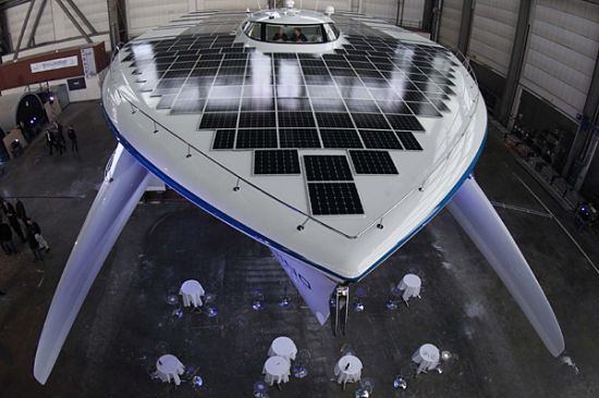 PlanetSolar: The World's Biggest Solar-Powered Multi-Hull Vessel Released