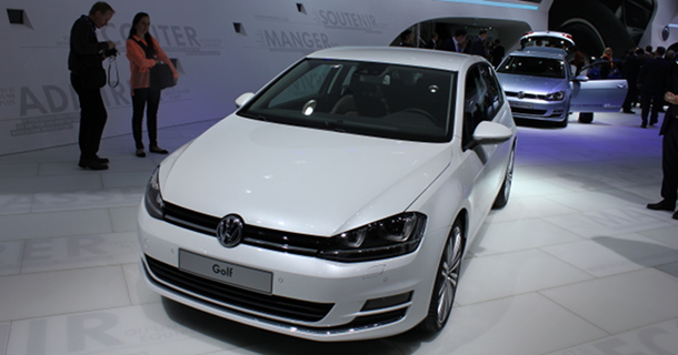 Volkswagen Golf MK7 as seen at 2012 Paris Motor Show - 188mpg Plug-In Hybrid Electric Vehicle to Go On Sale in 2014