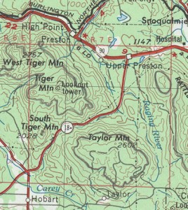 Topo Map on TyVek Waterproof Material