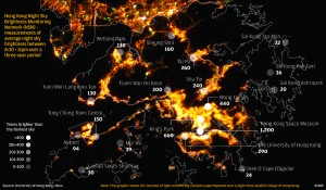 Nasa Photo of Hong Kong, China at Night