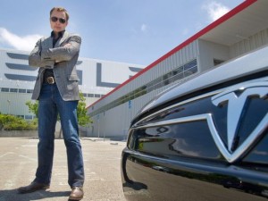 Elon Musk and His Model S (c) USA Today