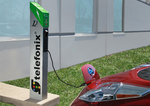 Telefonix L1 Power Post Electric Vehicle Charging Stattion