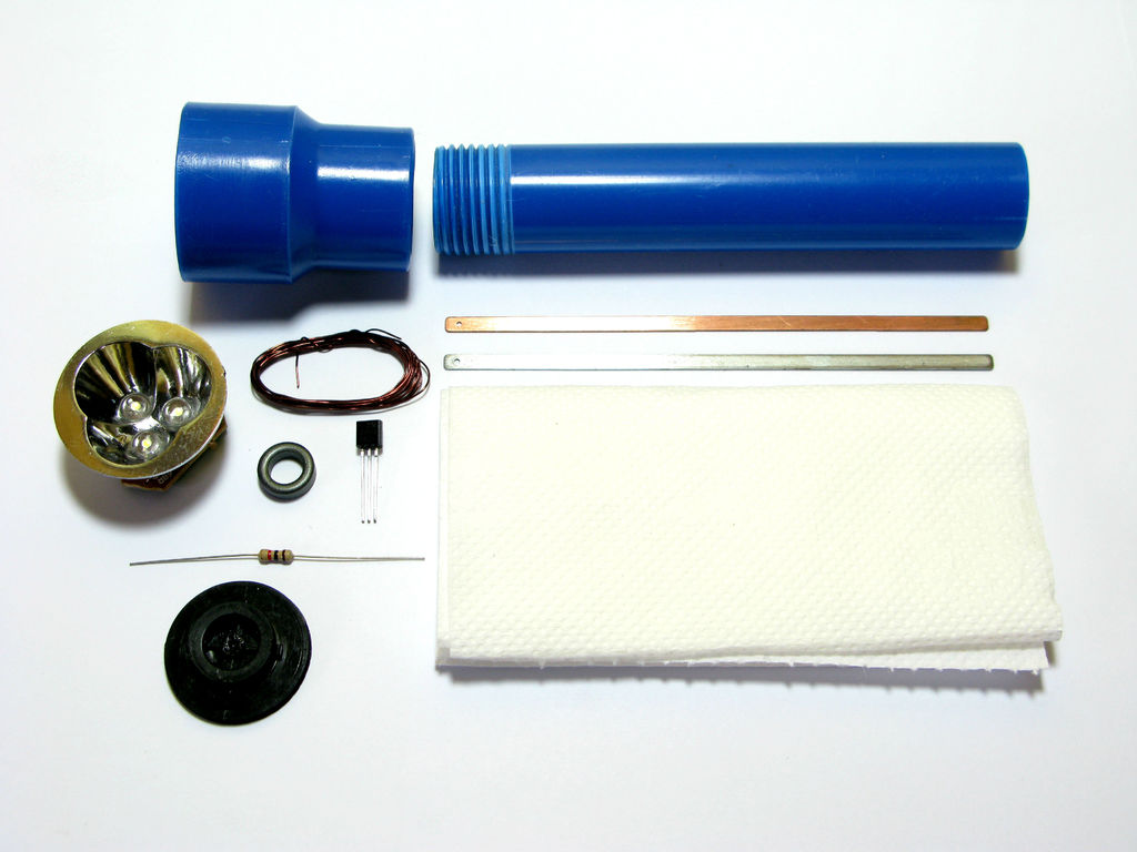 Water Powered Flashlight - Make in 5 Steps