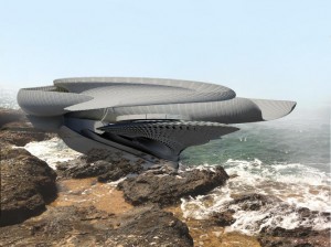 Tide powered house - image from Margot Krasojevics
