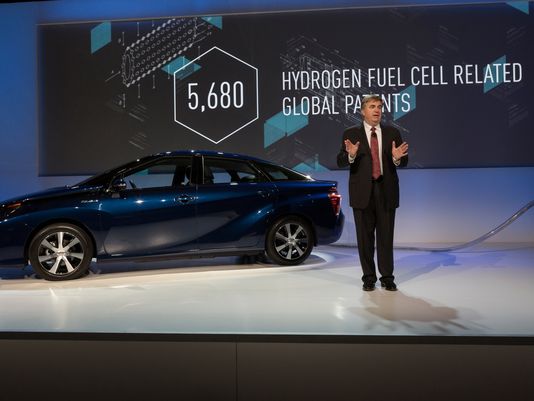 Toyota "All our hydrogen fuel cell patent are belong to you" for a limited time.