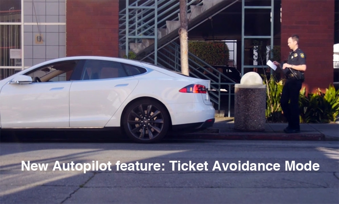 Tesla ticket shop avoidance mode