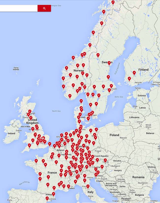 Tesla Charging Stations Europe