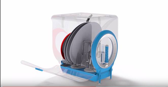 Non shop electric dishwasher